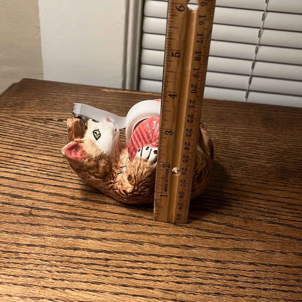 Vintage Whimsical Cat Tape Dispenser - Picture 7 of 8